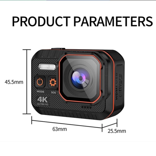 Câmera 4K60FPS à prova d'água profissional - Image 3